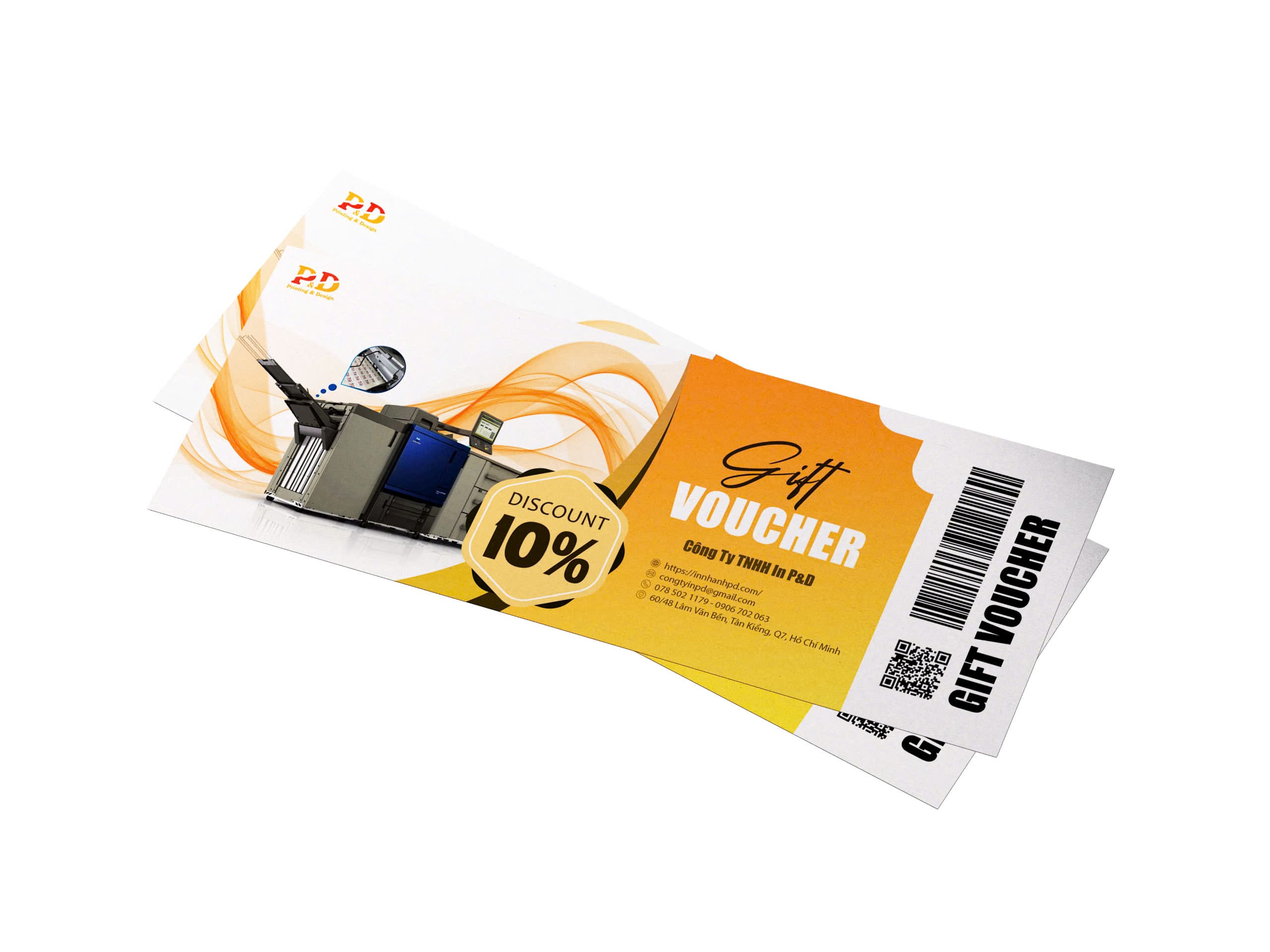 Voucher 2 Thiết kế, in ấn voucher